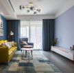 现代北欧客厅沙发和背景墙颜色搭配装修效果图