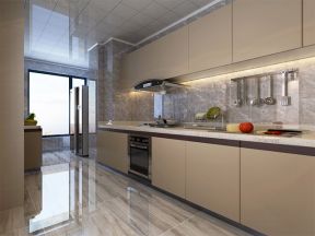 2020现代厨房装修效果图大全 2020烤漆橱柜门效果图