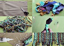 手工地毯編織方法 舊衣服怎么手工編地墊