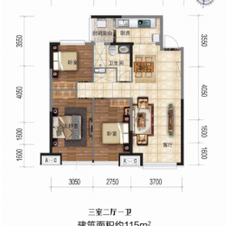 恒大滨江左岸户型图