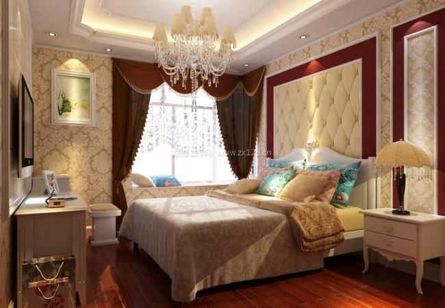 2020家庭卧室设计效果图 床头软包图效果图