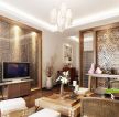 2023东南亚住宅客厅电视墙设计