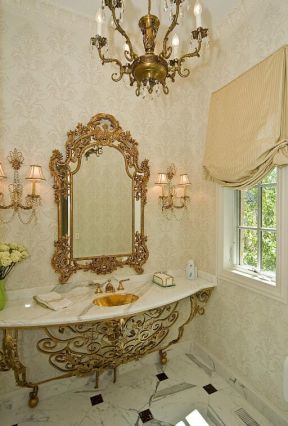 2023美式浴室洗手台镜前灯设计图片
