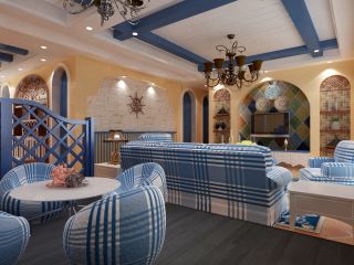 2023地中海风格三室两厅装修设计效果图片