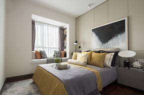 卧室现代简约效果图 2020飘窗榻榻米设计