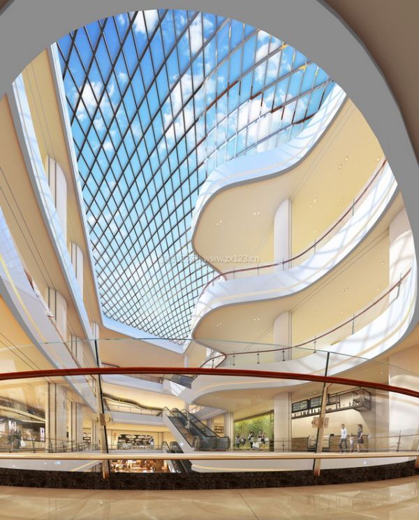 咸阳购物中心设计可参考的效果图