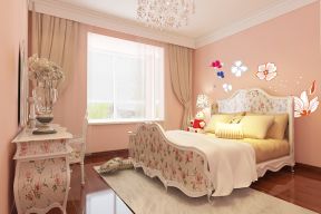 2023欧式古典风格女生卧室布置装修效果图片