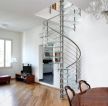 欧式公寓室内不锈钢楼梯设计装修图