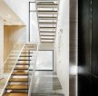 2023现代简约风格室内直行楼梯图片