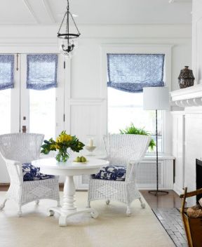 白色欧式家具藤椅图片