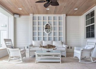 白色欧式风格休闲客厅室内家具图片