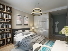 现代主卧室装修效果图片 2020主卧室吊灯效果图