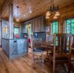 北美木屋厨房餐厅图片