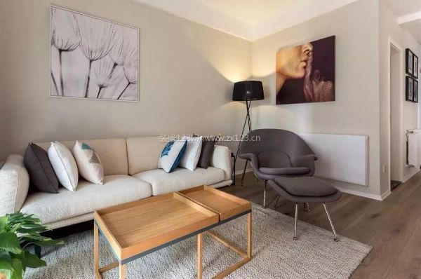 现代简单风格客厅沙发装修效果图片