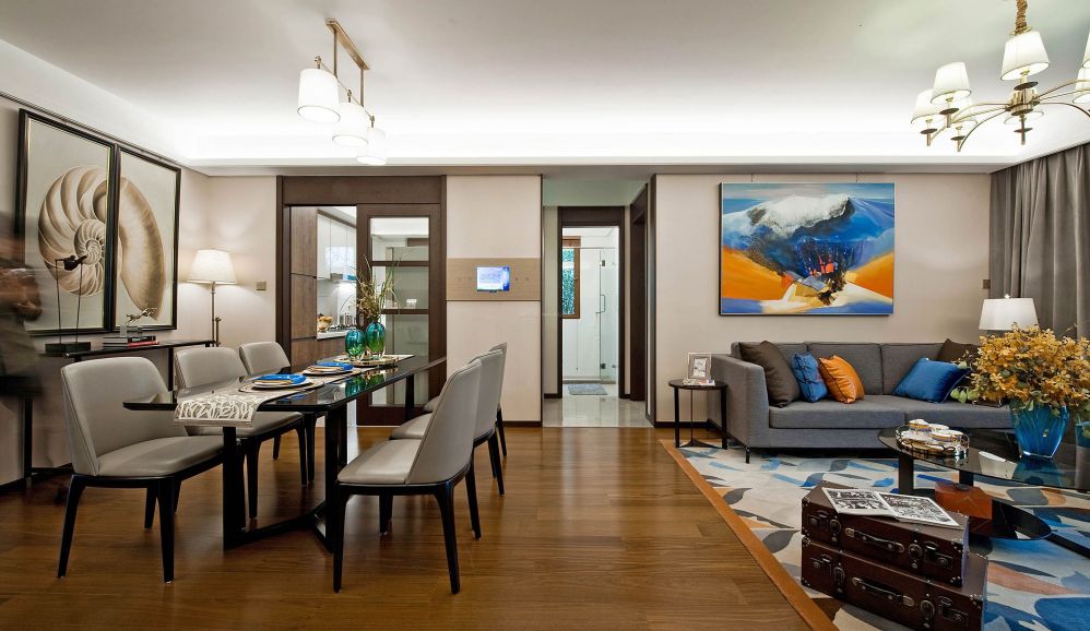 2018现代简约三室两厅装修样板间