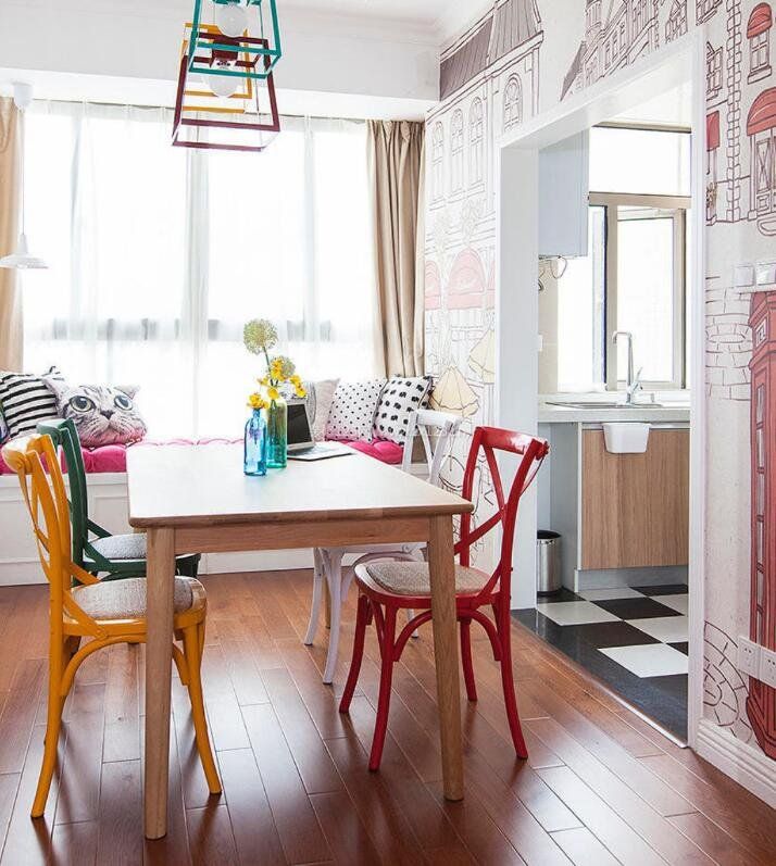 家居饭厅餐椅颜色搭配设计
