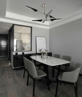家居饭厅黑白简单装饰设计