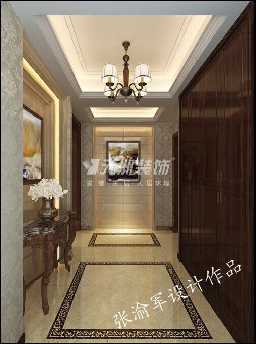 仁和春天國際花園三居美式風(fēng)格裝修案例
