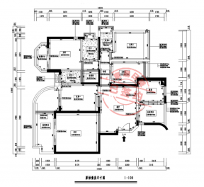 珠江御景灣190㎡住宅簡(jiǎn)約風(fēng)格裝修效果圖