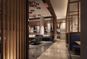 新中式餐厅装修效果图欣赏 2020新中式餐厅装饰图片