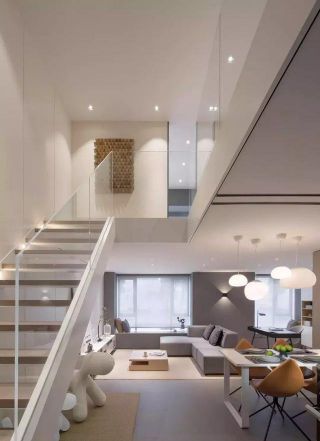 北欧loft公寓楼梯设计效果图