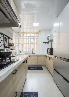 现代北欧风格装修效果图片 厨房转角橱柜