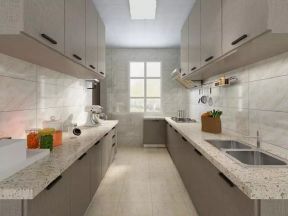 2023现代家庭厨房整体吊柜装修效果图