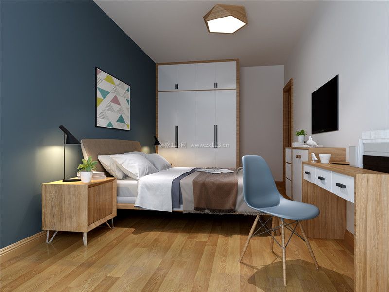 2023现代简易风格主卧室整体装修设计实景图