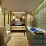 酒店客房卫生间浴缸设计装修图片