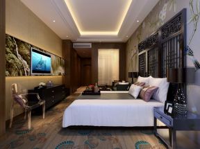 2023酒店客房新中式风格布置图片