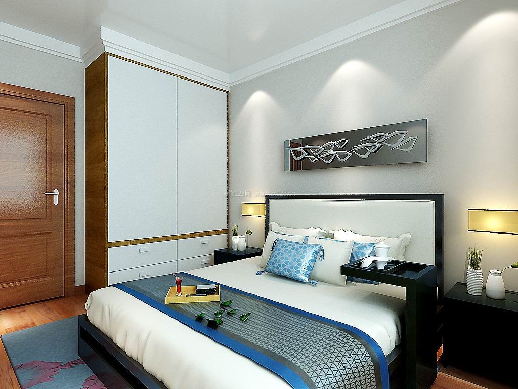 欧式风格卧室床头壁灯图片 – 设计本装修效果图