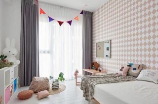 北欧风格室内布艺窗帘装饰设计图