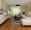 2023现代北欧客厅白色沙发装修效果图 
