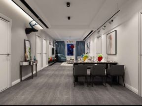 现代简约黑白灰家装效果图 2020三室两厅装修设计效果图