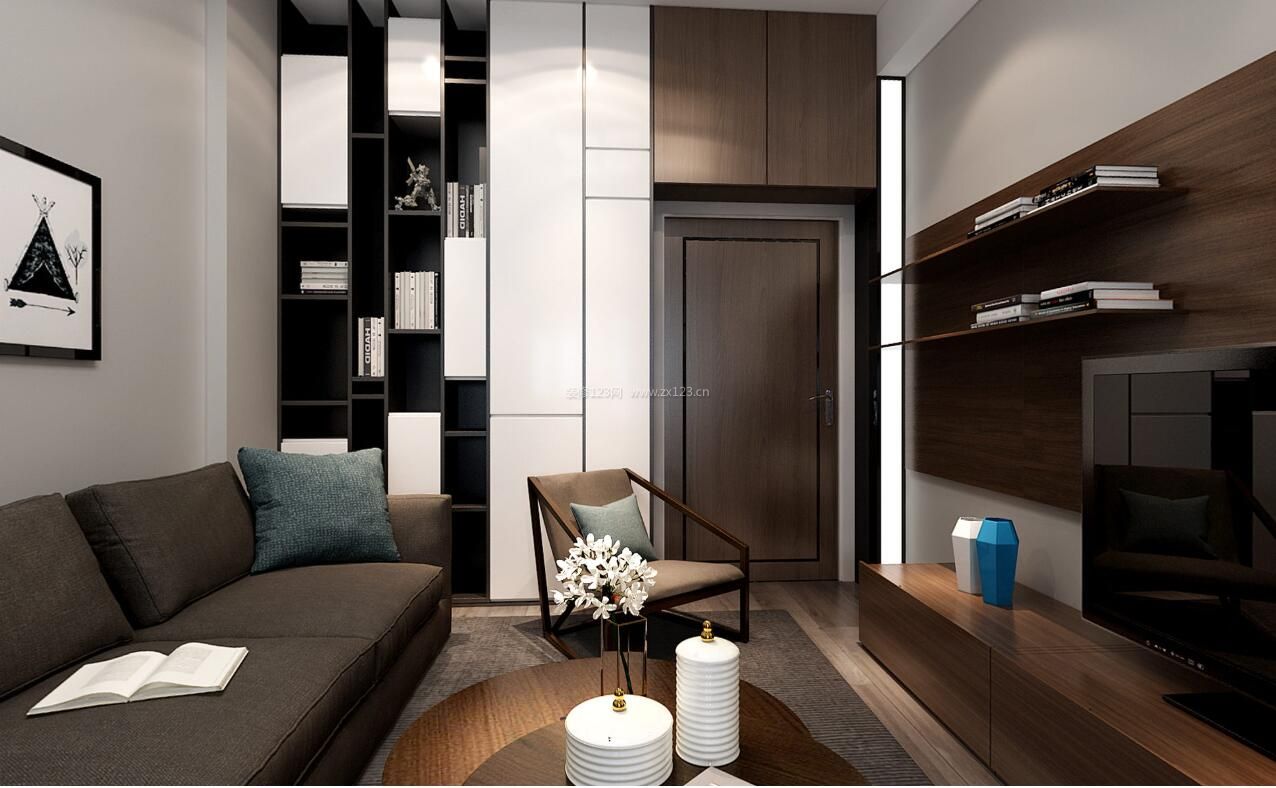 2020经典小户型客厅装饰图片 布艺沙发装修效果图片