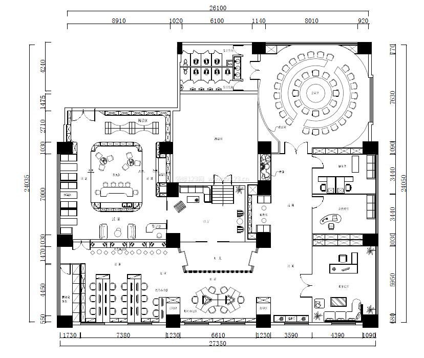 2023現(xiàn)代辦公室戶型效果圖