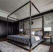 2023现代中式风格家居卧室床装修效果图