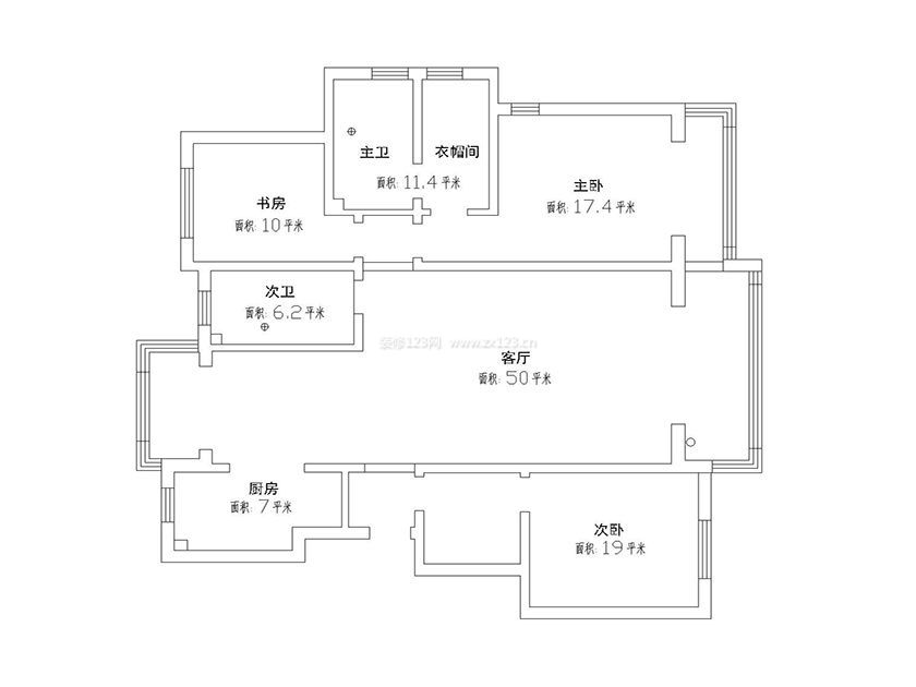 魯商·藍(lán)岸麗舍168平米簡歐風(fēng)格裝修案例