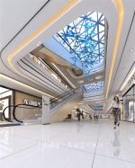2023大型商场中庭装饰设计效果图片