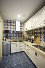 2023大气美式厨房墙砖颜色装修效果图片