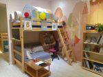 2023漂亮儿童房间实木儿童床设计实景图片