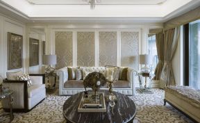2023欧式家居客厅地毯搭配装修效果图片