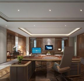 中式风格办公室装修图片-装信通网效果图大全