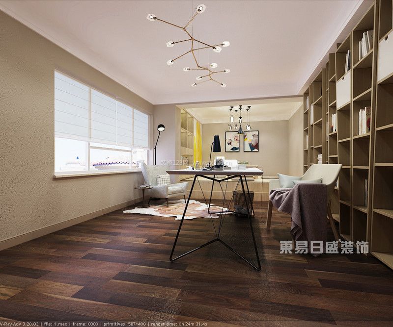 華潤橡樹灣248平現(xiàn)代風格效果圖