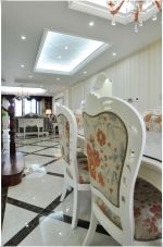 欧式风格餐厅餐桌椅子装修效果图片