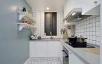 2023现代小型厨房白色瓷砖装修效果图