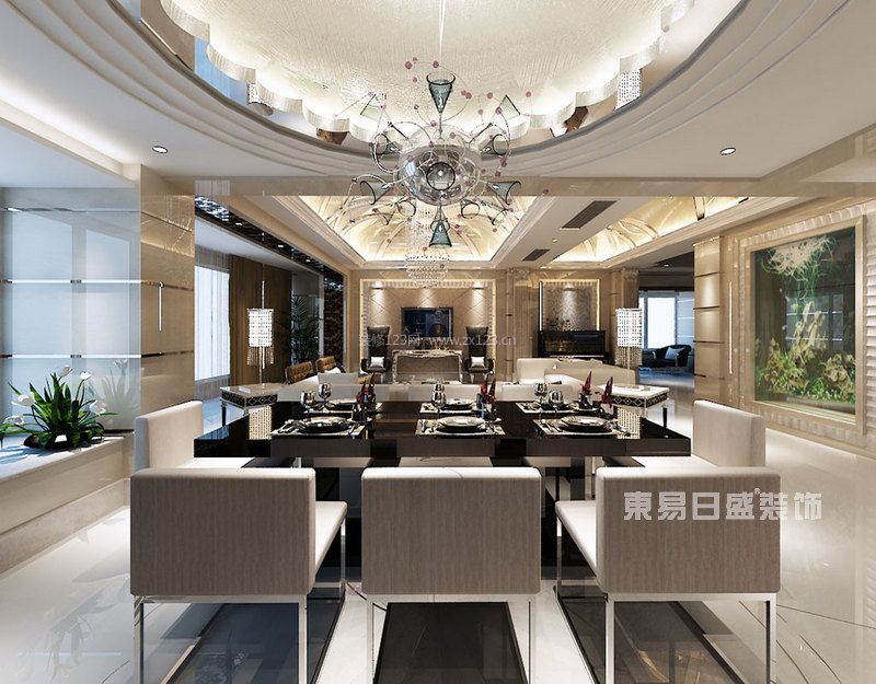同城廣場(chǎng)后現(xiàn)代裝修效果圖