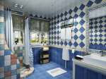2023地中海风格卫生间淋浴房设计装修效果图片