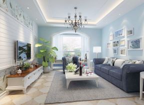 2020地中海风格客厅设计装修 温馨客厅装修效果图
