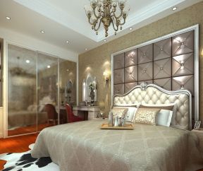 欧式奢华风格 卧室梳妆台设计图片